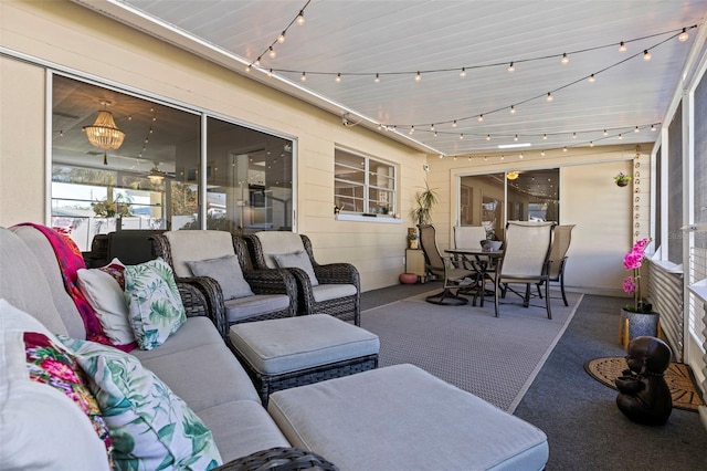 view of patio / terrace featuring outdoor lounge area