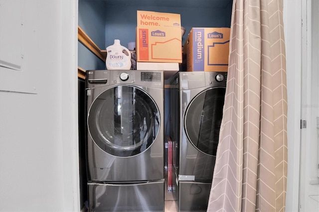 view of laundry room