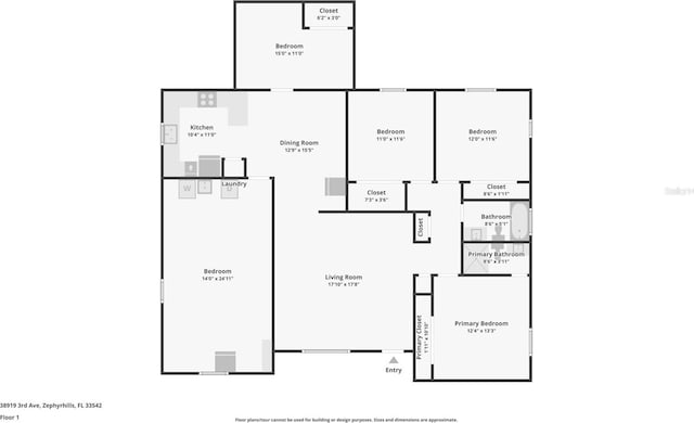 38919 3rd Ave, Zephyrhills, FL 33542 - view of room layout