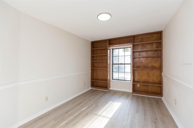 empty room featuring light hardwood / wood-style flooring