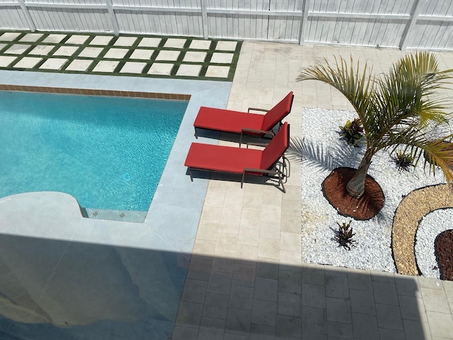 view of pool with a patio area