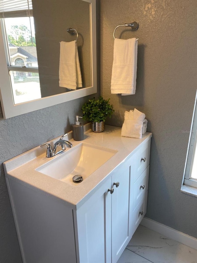 bathroom featuring vanity