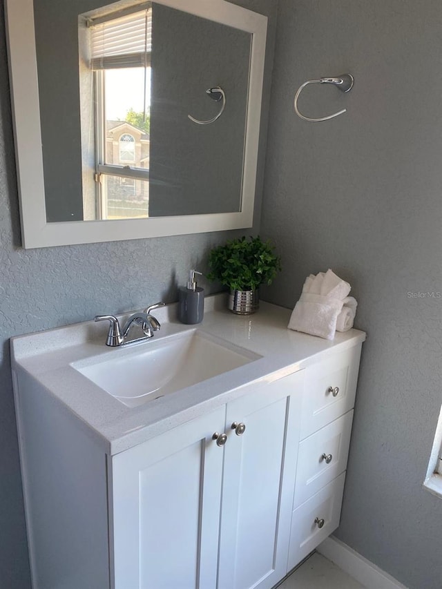 bathroom featuring vanity