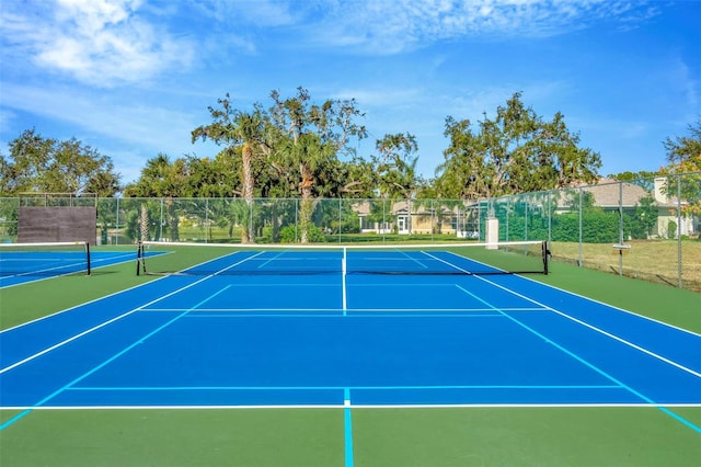 view of sport court featuring basketball court