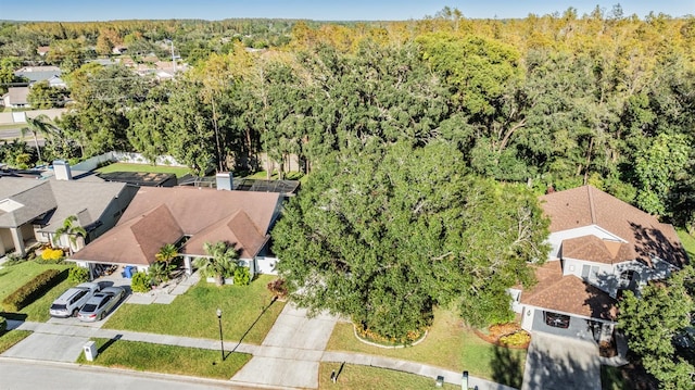 14631 Village Glen Cir, Tampa, FL 33618 - aerial view of residential area with a heavily wooded area
