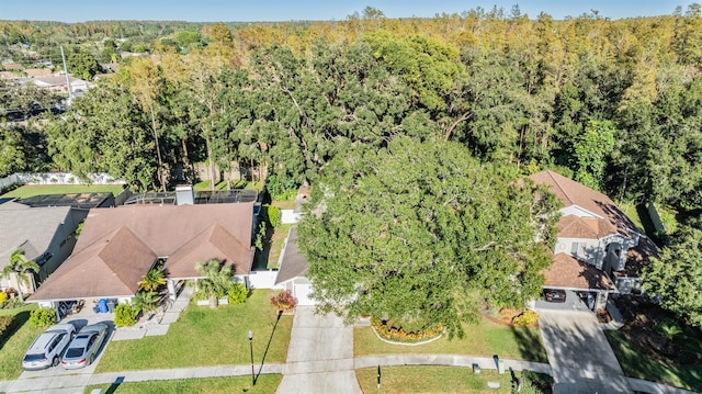 14631 Village Glen Cir, Tampa, FL 33618 - aerial overview of property's location featuring a heavily wooded area