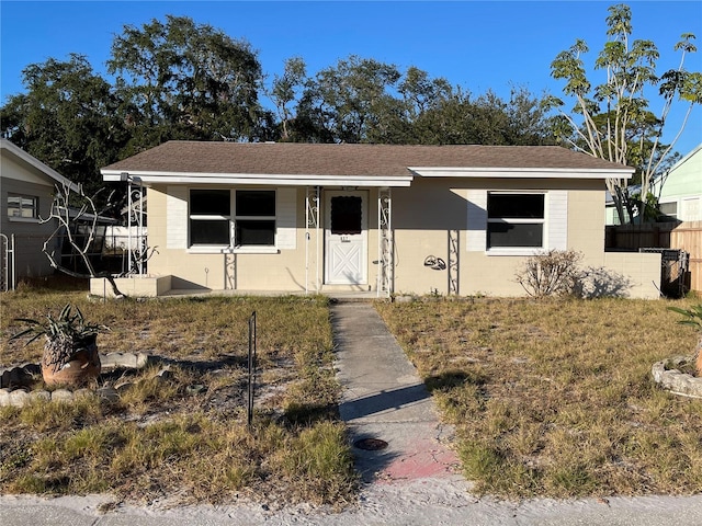 view of front of home