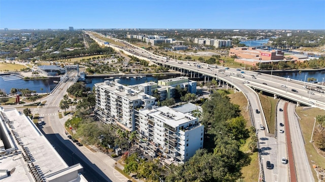 201 W Laurel St Unit 503, Tampa, FL 33602 - view of urban area featuring a highway, a large body of water, and a notable bridge
