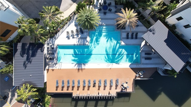 2511 N Grady Ave N Unit 59, Tampa, FL 33607 - aerial view of property and surrounding area featuring a pool