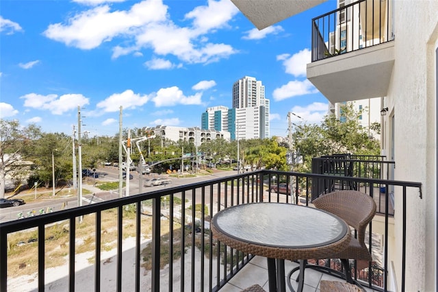 view of balcony