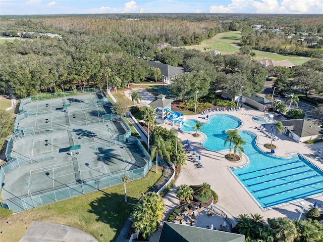 birds eye view of property