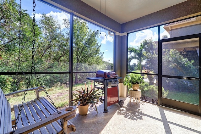 sunroom featuring plenty of natural light