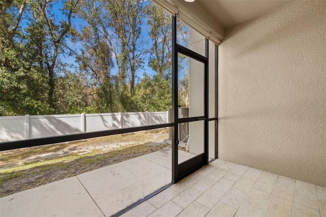 view of doorway to outside