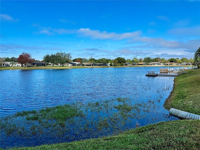 view of water feature