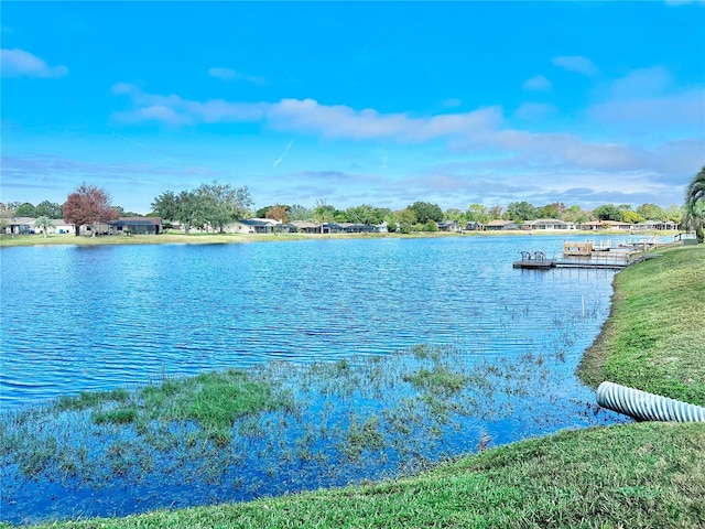 9107 Lingrove Rd, Weeki Wachee, FL 34613 - property view of water featuring a boat dock