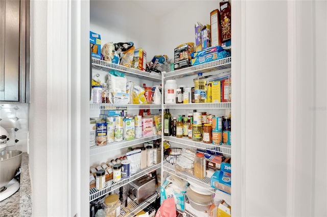 view of pantry