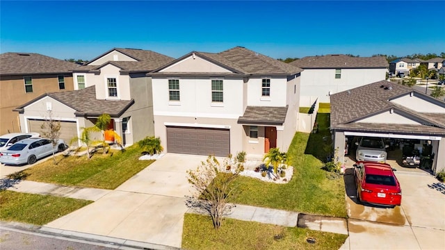 view of front of home featuring a front yard