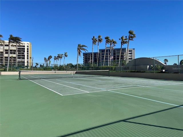 view of tennis court