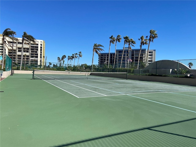 view of tennis court