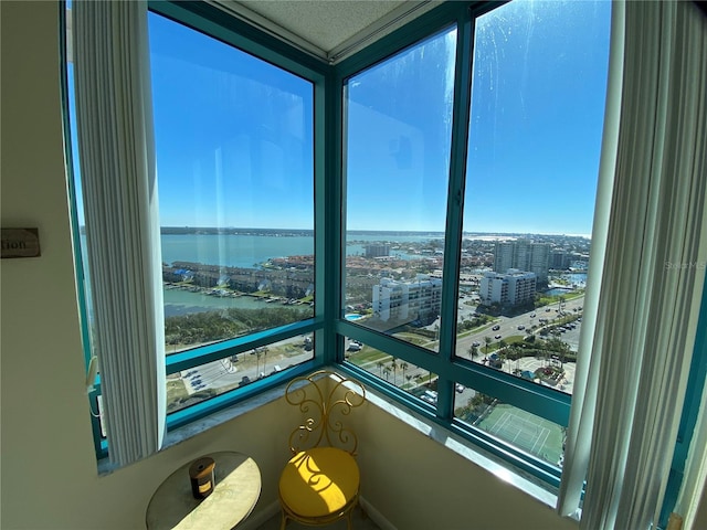 room details with a water view