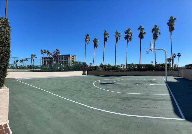 view of sport court