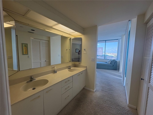 bathroom featuring vanity