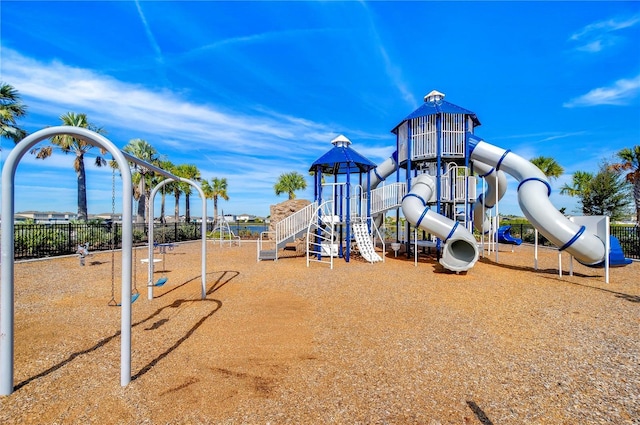 view of jungle gym