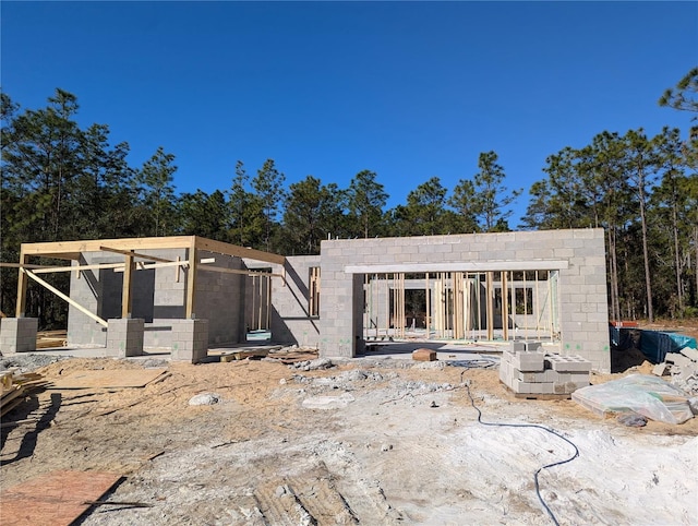 view of rear view of property