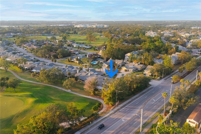 3401 Avenida Madera Unit B, Bradenton, FL 34210 - aerial view of property and surrounding area with a local golf course and nearby suburban area