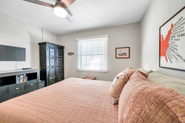 bedroom with ceiling fan