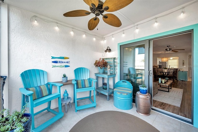 460 Paula Dr S Unit 101, Dunedin, FL 34698 - view of patio with a ceiling fan