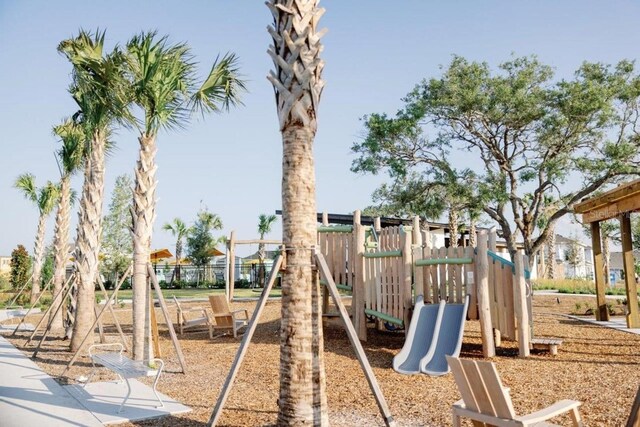 view of jungle gym