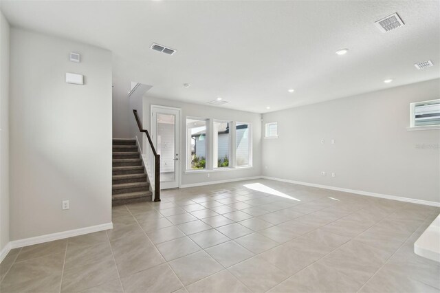 view of tiled empty room