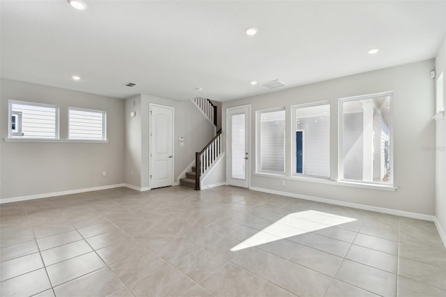 view of tiled empty room