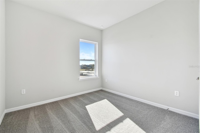 spare room featuring carpet floors