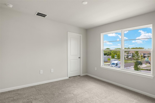 view of carpeted empty room