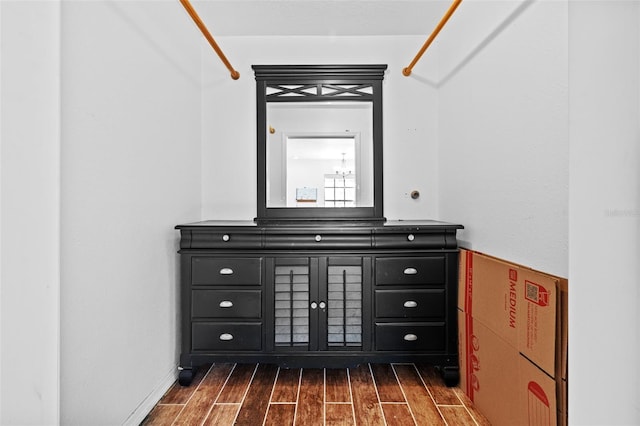 interior space featuring hardwood / wood-style floors