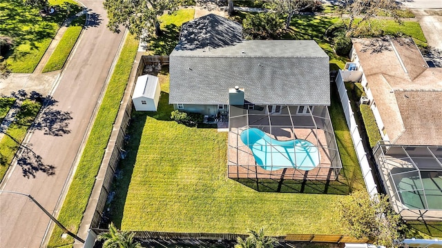 birds eye view of property