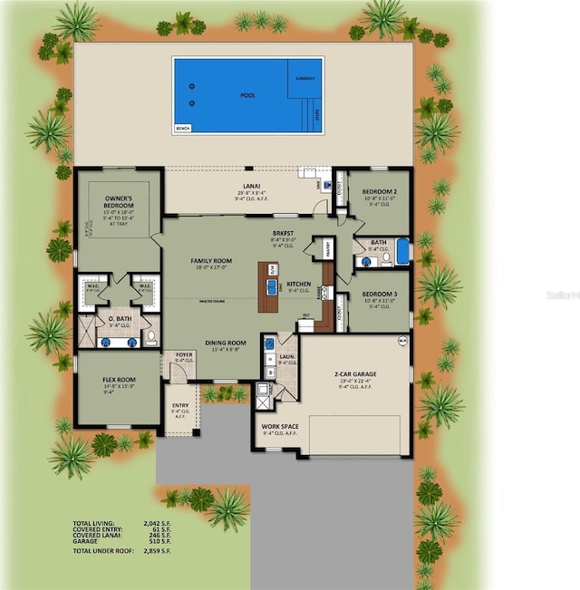 142 Fairway Rd, Rotonda West, FL 33947 - view of home floor plan