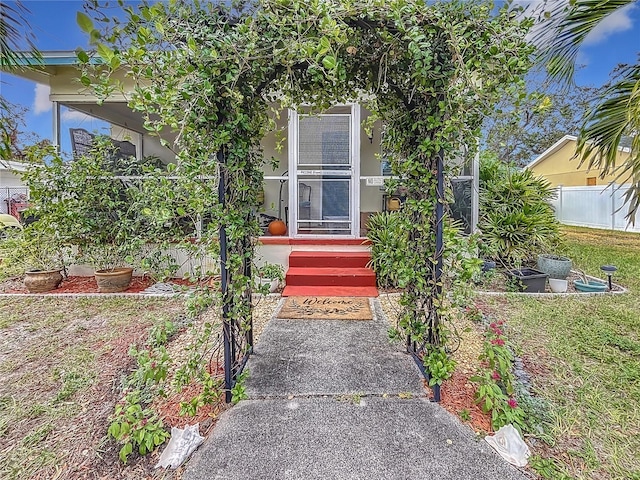 view of entrance to property