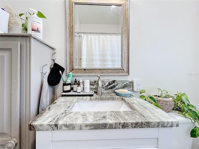 bathroom featuring vanity