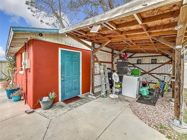 view of outbuilding