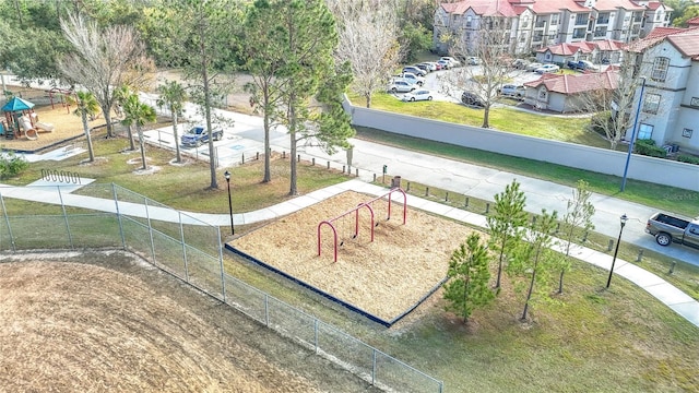 surrounding community with a playground