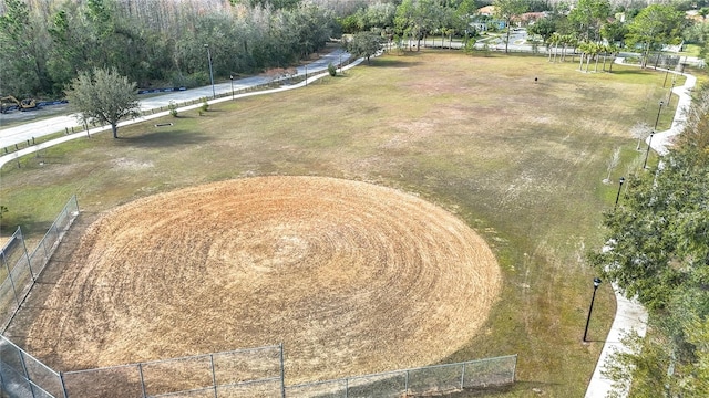 bird's eye view featuring a rural view