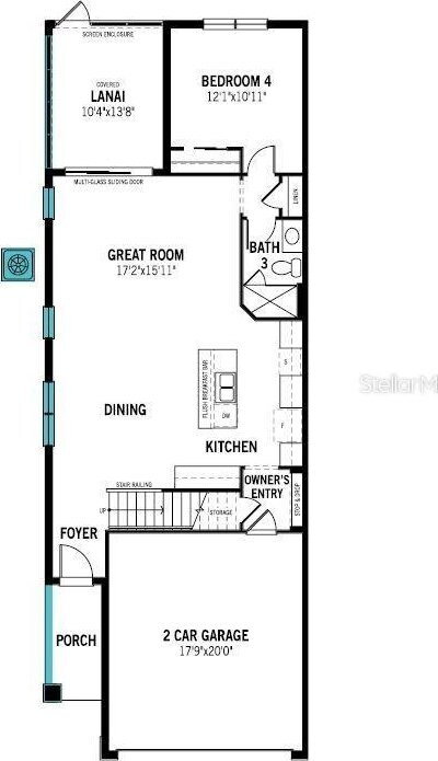 3457 Timber Crossing Ave, Brandon, FL 33511 - home floor plan