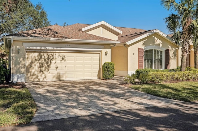 view of front of home featuring a garage