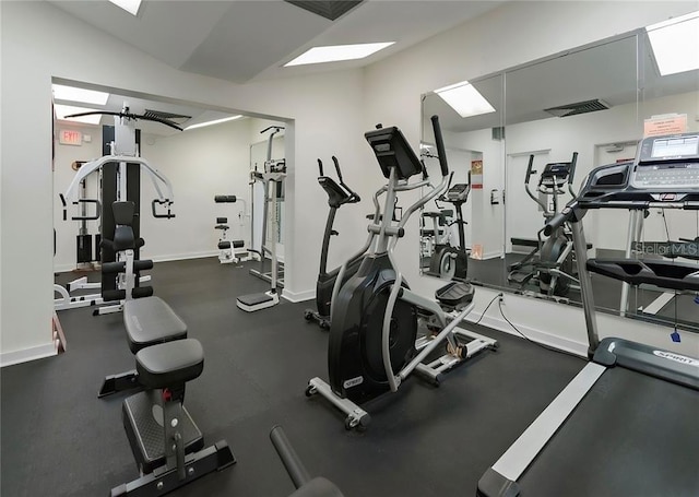 view of exercise room