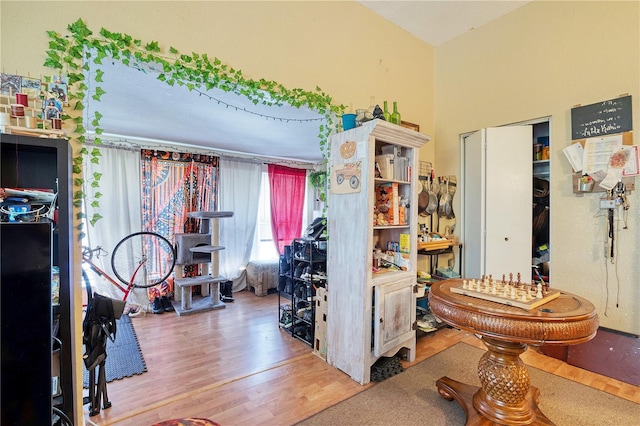 interior space featuring hardwood / wood-style flooring