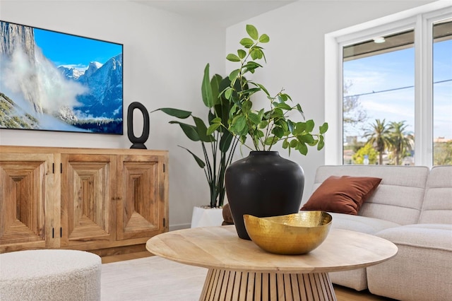 interior space featuring light hardwood / wood-style floors