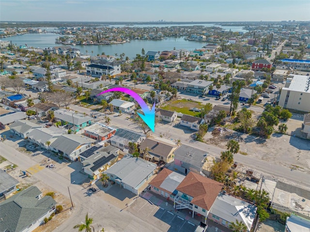 78 146th Ave E, Madeira Beach, FL 33708 - aerial perspective of suburban area with a large body of water